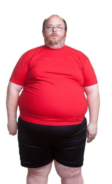 cálculo do IMC não é confiável - Homem com IMC acima de 30 visivelmente obeso